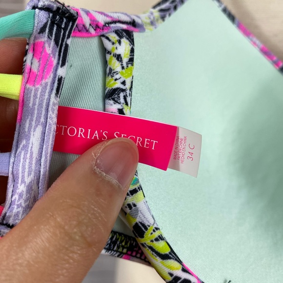 34C VS Floral Strapy Bikini Top - Picture 11 of 12